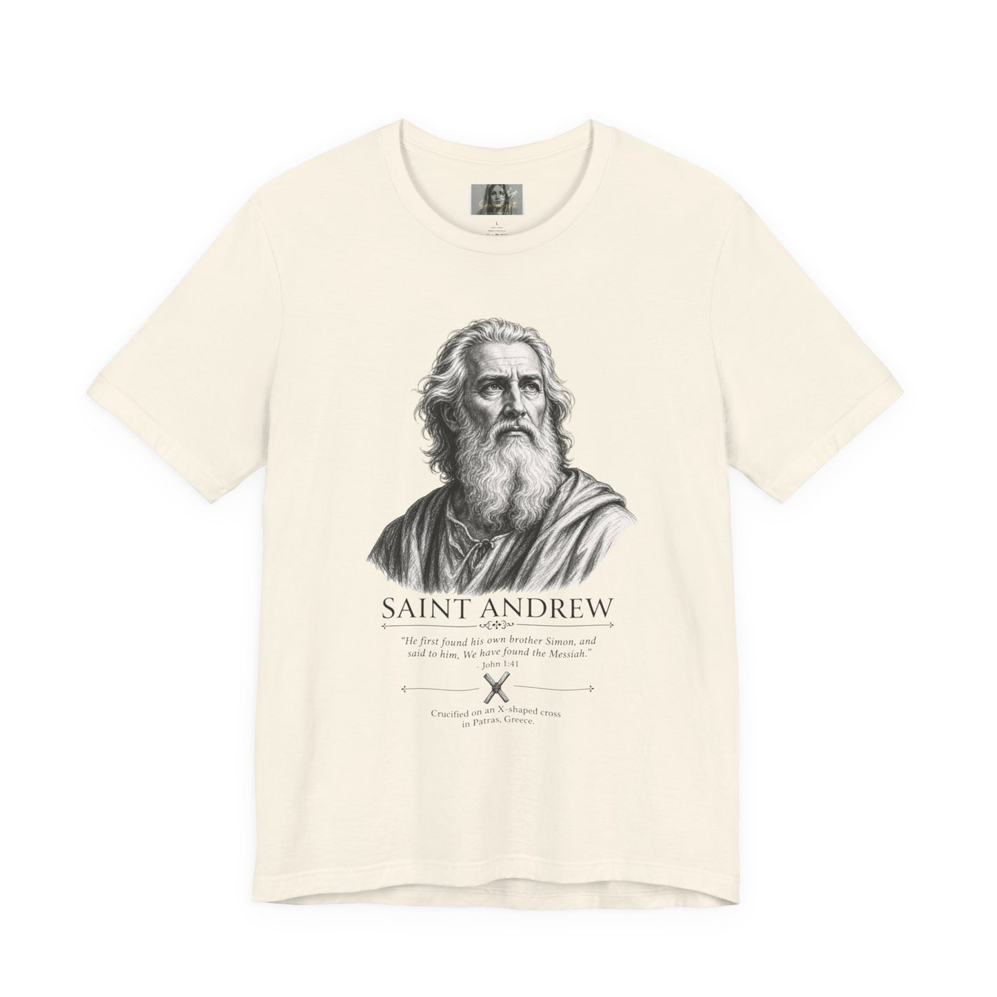 Saint Andrew Faith Followers Collection Unisex Jersey Short Sleeve Tee