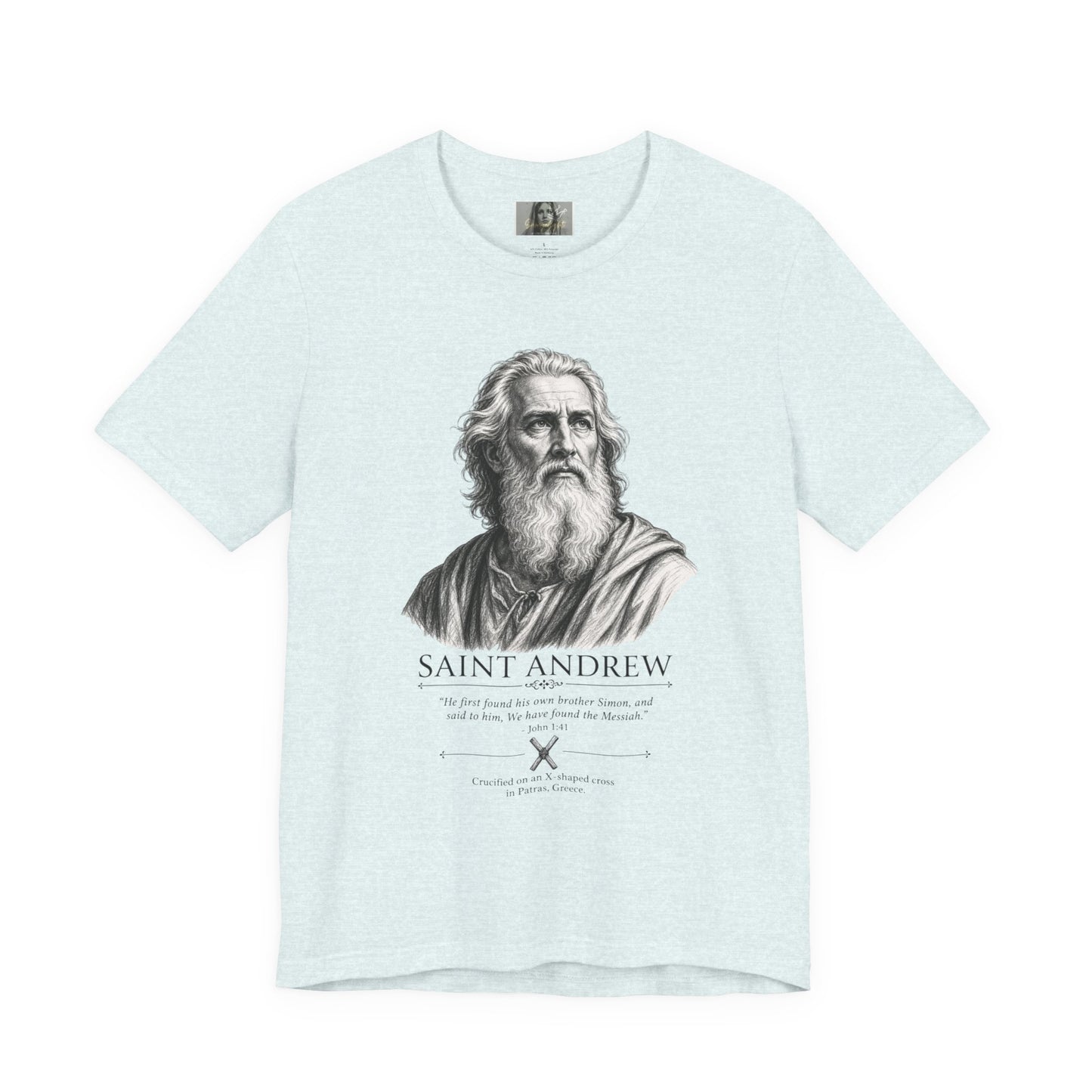 Saint Andrew Faith Followers Collection Unisex Jersey Short Sleeve Tee