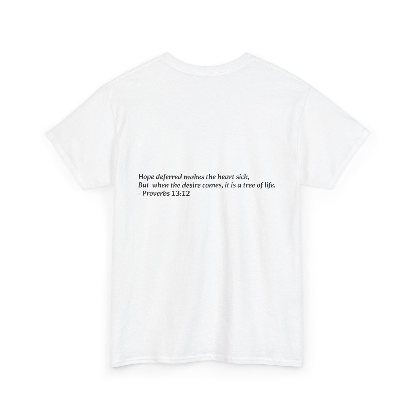 Hope Deferred T‑Shirt — "Tree of Life" Inspirational Bible Verse Tee