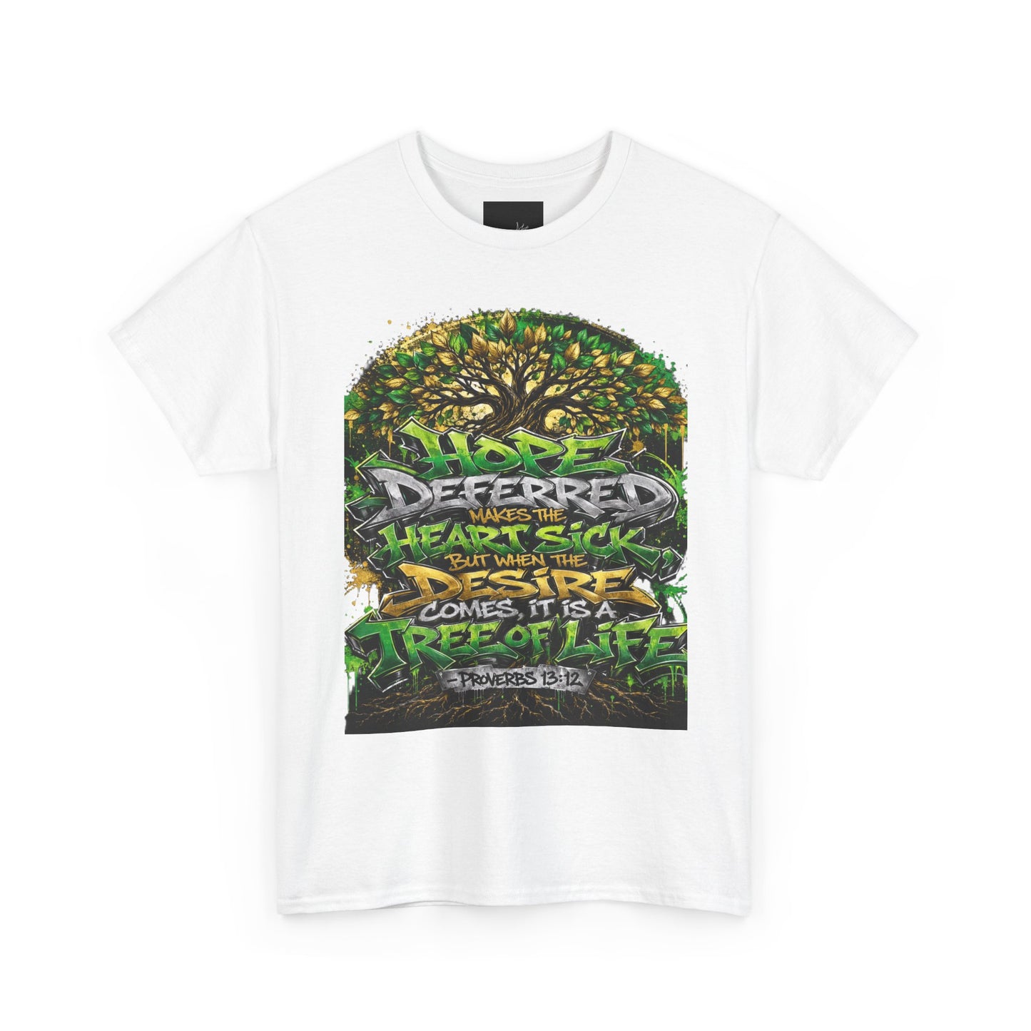 Hope Deferred T‑Shirt — "Tree of Life" Inspirational Bible Verse Tee