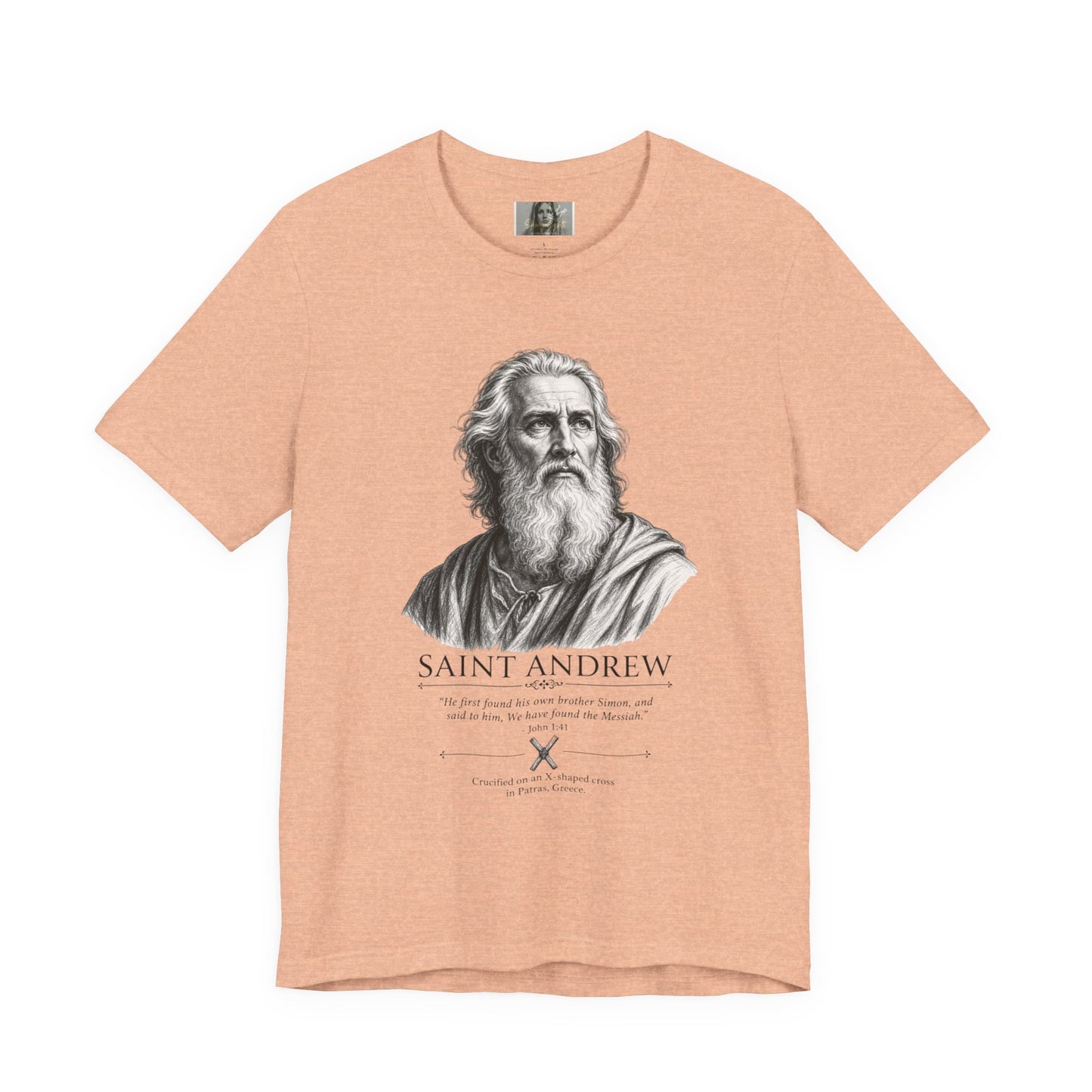 Saint Andrew Faith Followers Collection Unisex Jersey Short Sleeve Tee