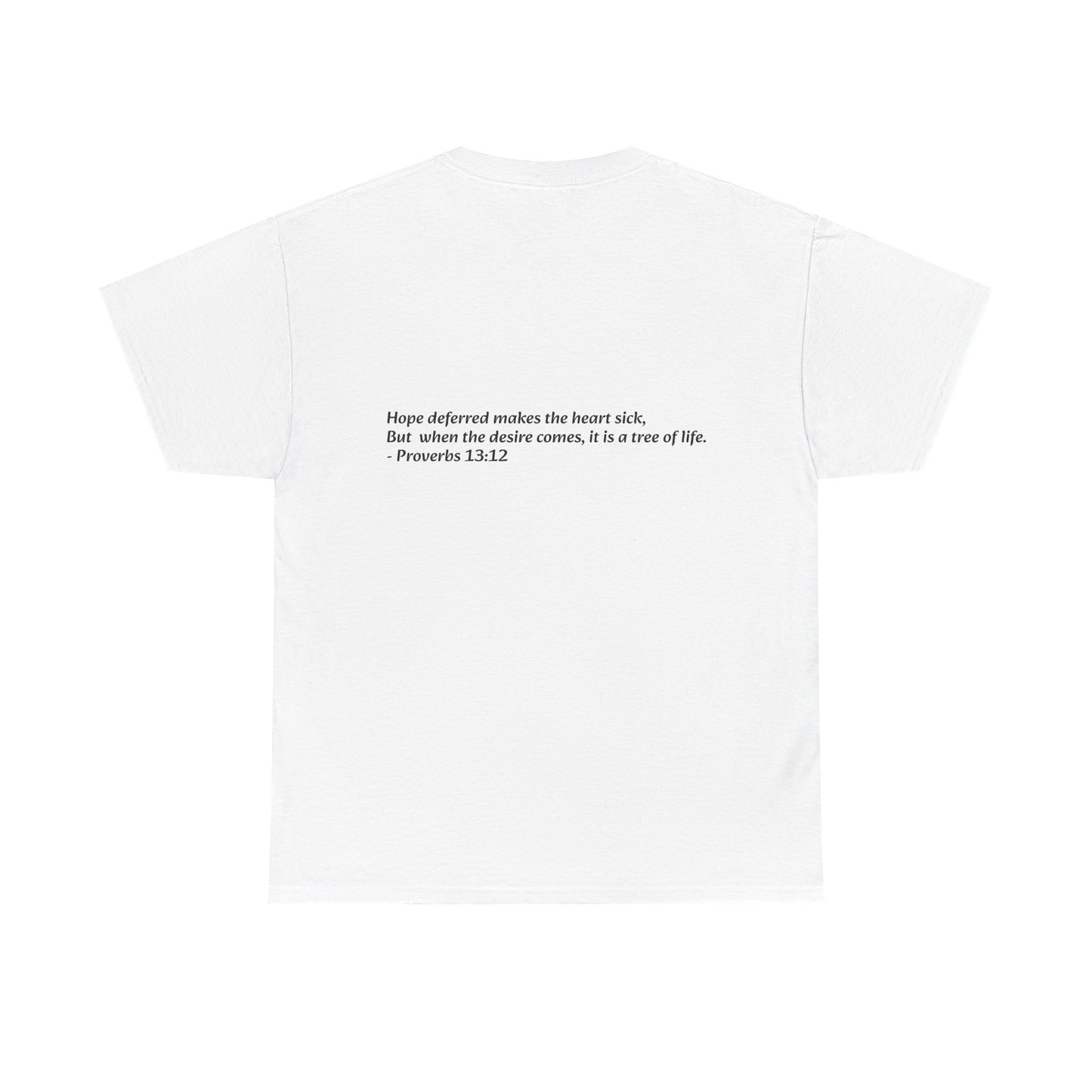 Hope Deferred T‑Shirt — "Tree of Life" Inspirational Bible Verse Tee