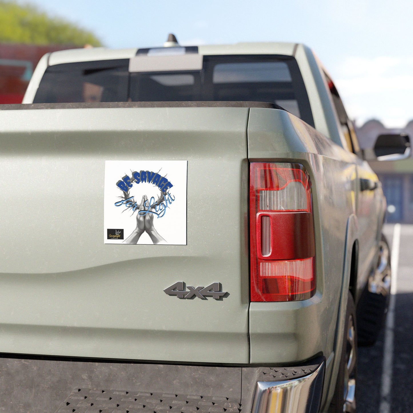 Be Savage for Light Car Magnet — Inspirational Christian Faith Magnet for Cars & Trucks
