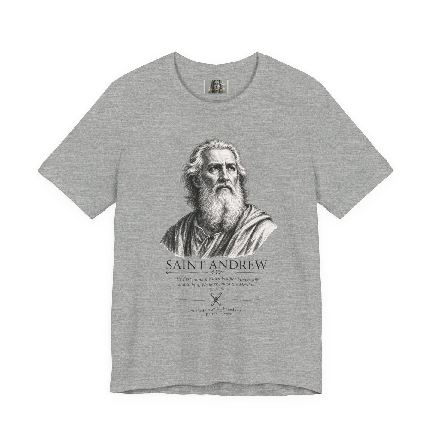Saint Andrew Faith Followers Collection Unisex Jersey Short Sleeve Tee