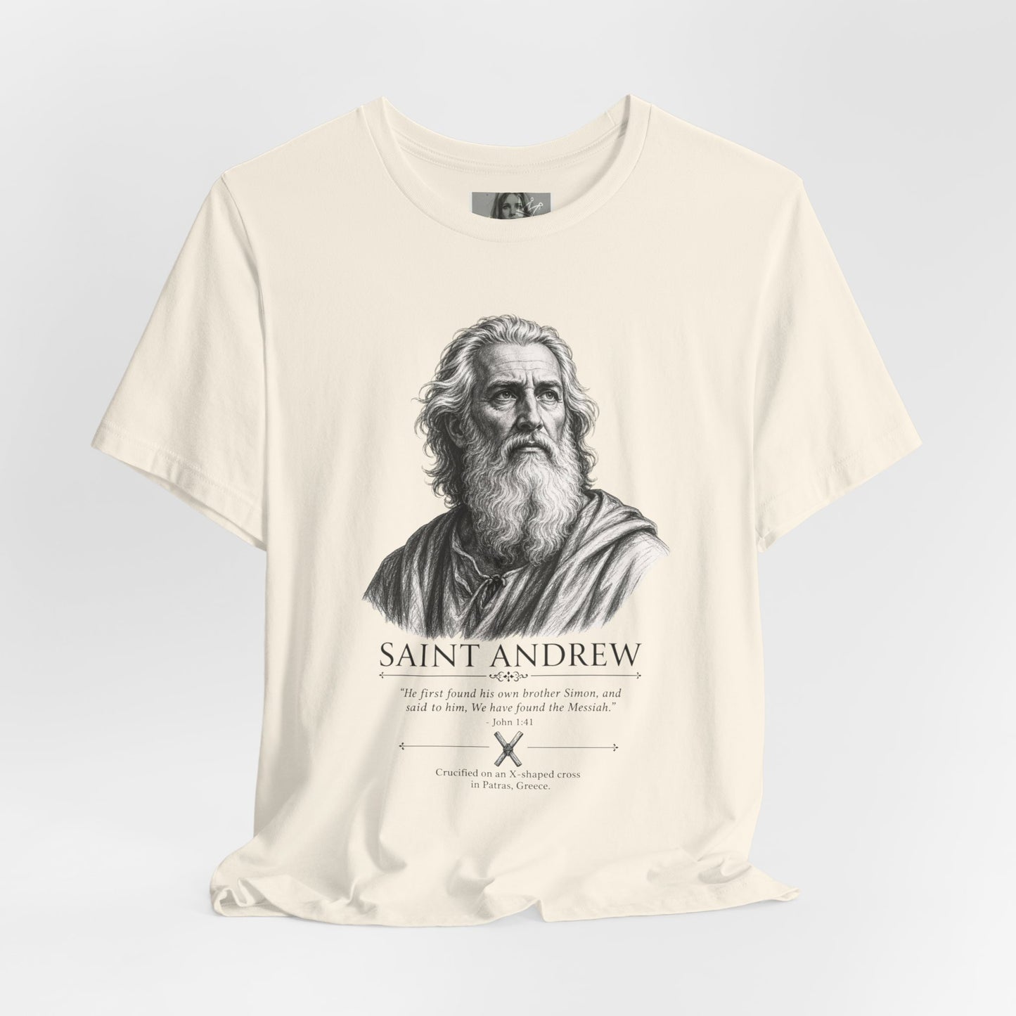 Saint Andrew Faith Followers Collection Unisex Jersey Short Sleeve Tee