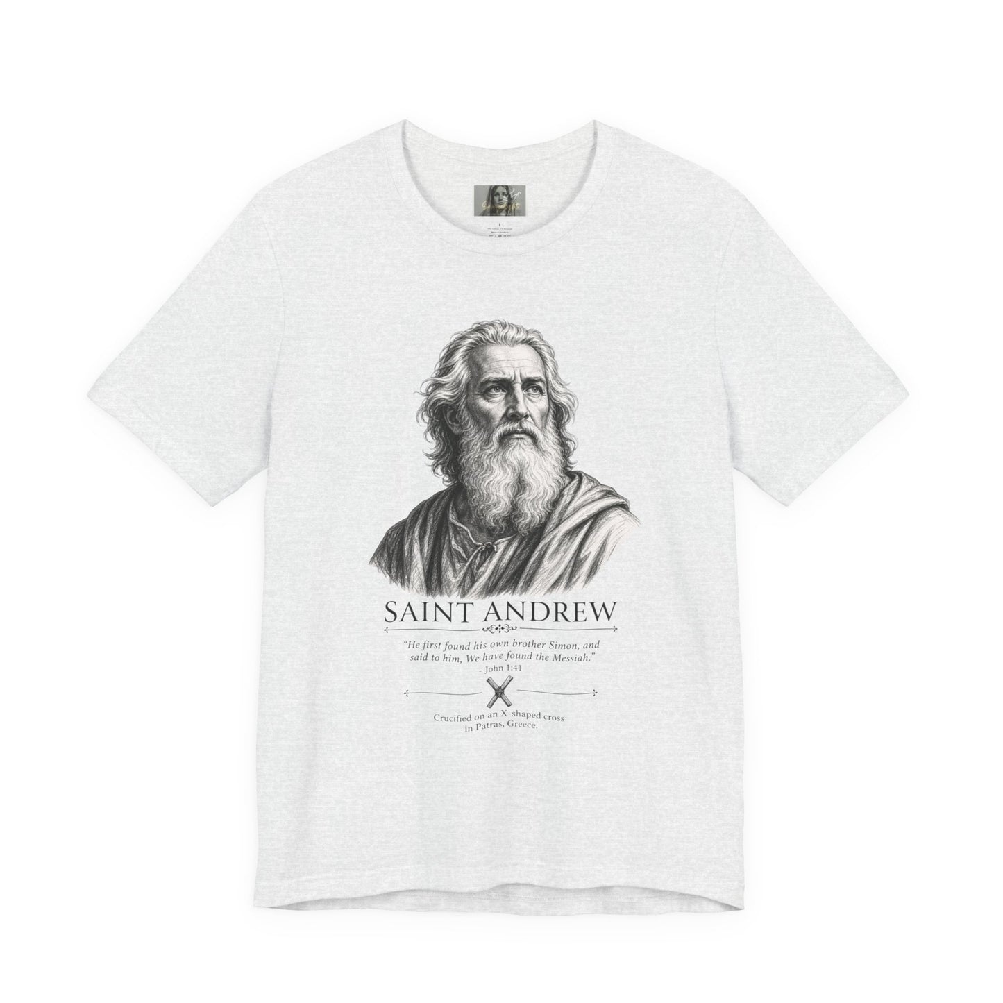 Saint Andrew Faith Followers Collection Unisex Jersey Short Sleeve Tee