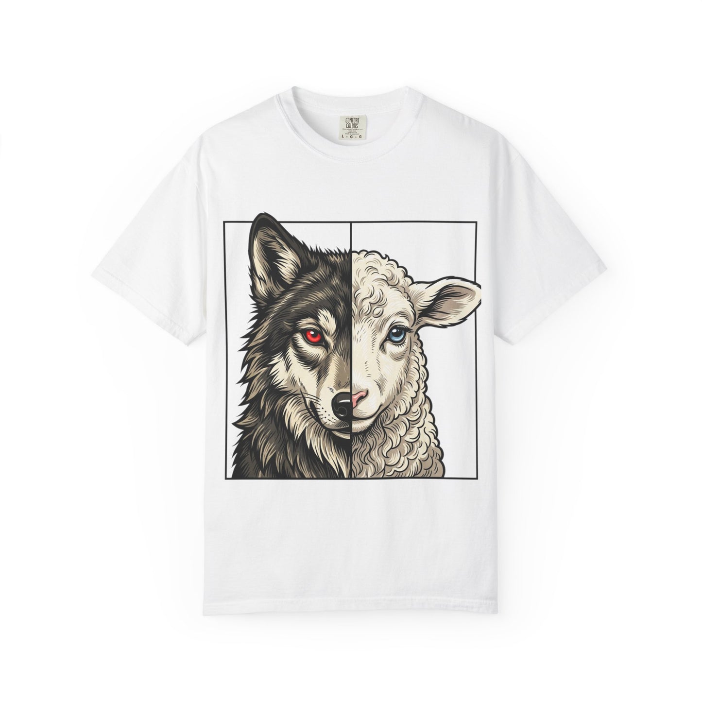 Wolf and Lamb Graphic T-Shirt — "The wolf will live with the lamb" Faith Tee