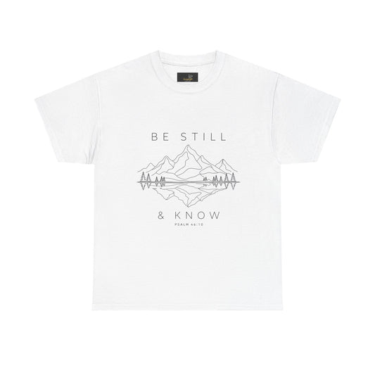 Simply Be Still Unisex Heavy Cotton Tee