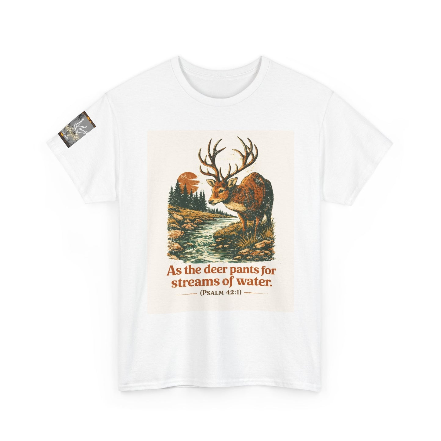 "As a deer pants..." Unisex Heavy Cotton Tee