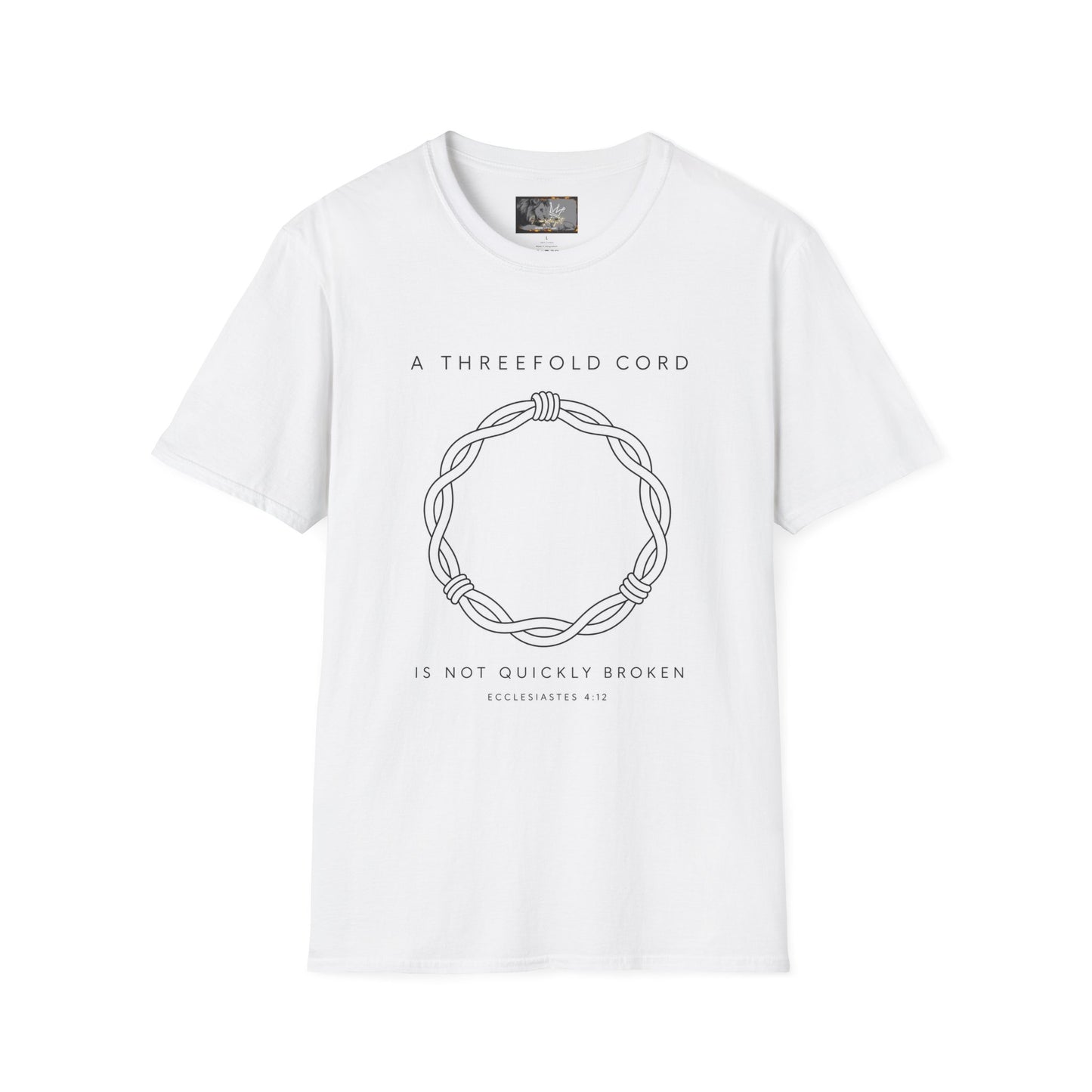 T-Shirt — "A Threefold Cord Is Not Quickly Broken" Scripture Tee