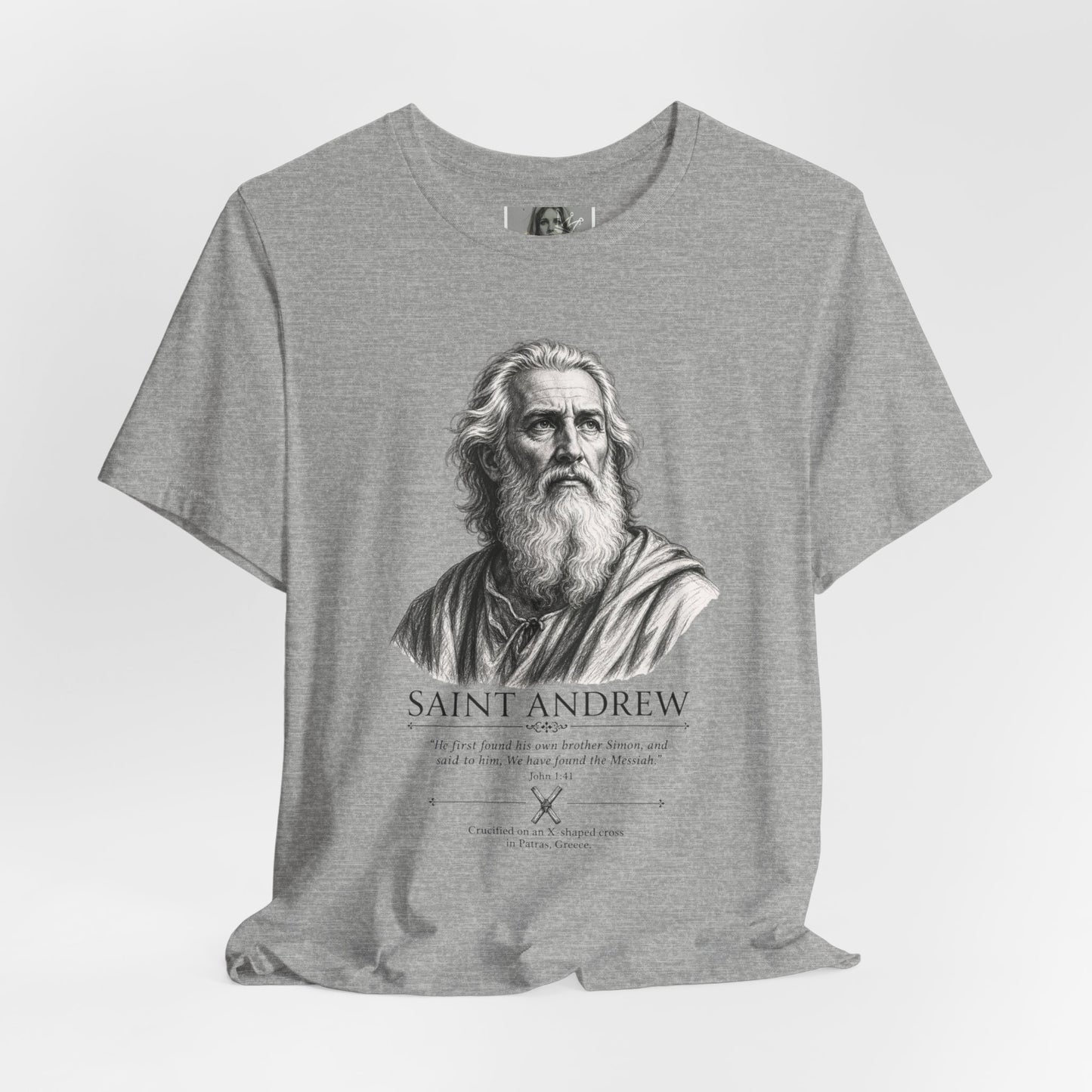 Saint Andrew Faith Followers Collection Unisex Jersey Short Sleeve Tee